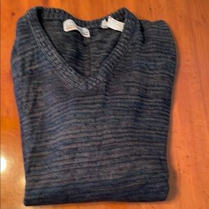 Alexander Julian Blue V-Neck Sweater